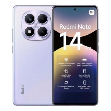 Телефон Xiaomi Redmi Note 14 Pro 12/256 ГБ, цвет: пурпурное сияние (Aurora Purple) 2354603