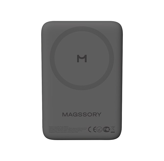 Беспроводной внешний аккумулятор Magssory Core 10K, с магнитами, совместимый с MagSafe, Midnight PBN013_2