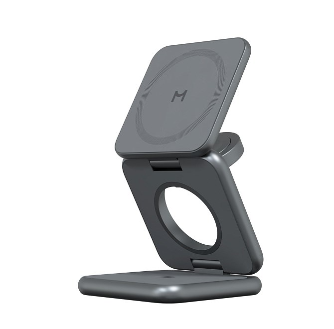 Складное беспроводное зарядное устройство Magssory Fold Pro 3 в 1, с магнитами, совместимое с Qi2 WCH063_1