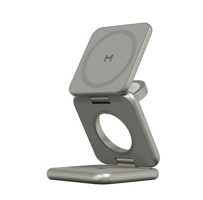 Складное беспроводное зарядное устройство Magssory Fold Pro 3 в 1, с магнитами, совместимое с Qi2 WCH063_4