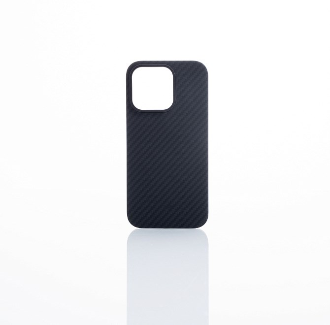 Чехол Magssory для iPhone 14 Pro, кевлар (арамид), с магнитами, совместимый с MagSafe, черный CFB004