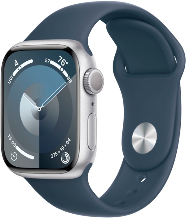 Часы Apple Watch Series 9 GPS 45mm Aluminum Case with Sport Band (Серебристый) Часы Apple Watch Series 9 GPS 45mm Aluminum Case with Sport Band (Серебристый) - фото 1959