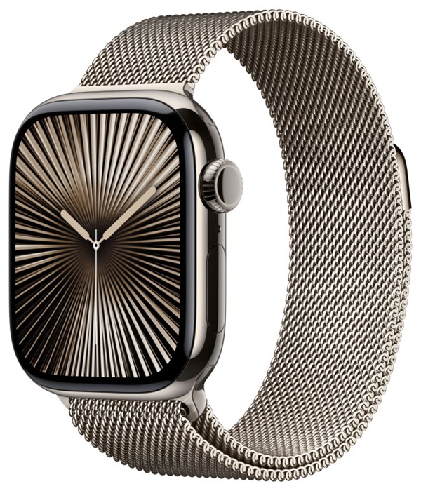 Часы Apple Watch Series 10 46mm Natural Titanium Case, Milano Loop (Natural) M/L Часы Apple Watch Series 10 46mm Natural Titanium Case, Milano Loop (Natural) M/L - фото 2171