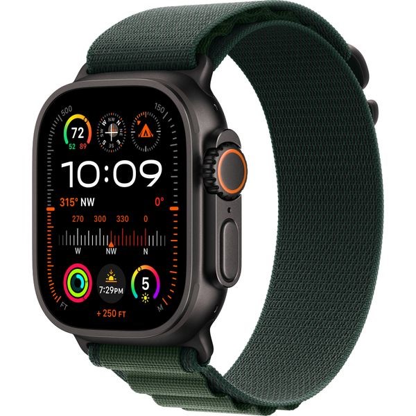 Часы Apple Watch Ultra 2 (2024) GPS + Cellular 49mm, Black Titanium Case, Alpine Loop (Dark Green) M Часы Apple Watch Ultra 2 (2024) GPS + Cellular 49mm, Black Titanium Case, Alpine Loop (Dark Green) M - фото 5551