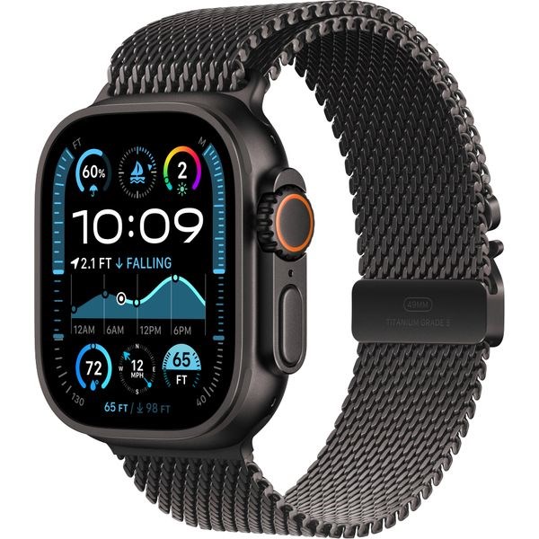 Часы Apple Watch Ultra 2 (2024) GPS + Cellular 49mm, Black Titanium Case, Milano Loop (Black Titanium) M Часы Apple Watch Ultra 2 (2024) GPS + Cellular 49mm, Black Titanium Case, Milano Loop (Black Titaniu - фото 5557