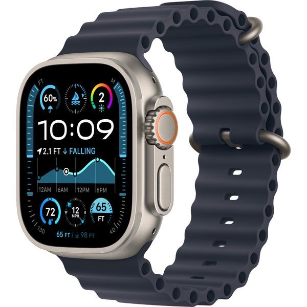Часы Apple Watch Ultra 2 (2024) GPS + Cellular 49mm, Natural Titanium Case, Ocean Band (Navy) Часы Apple Watch Ultra 2 (2024) GPS + Cellular 49mm, Natural Titanium Case, Ocean Band (Navy) - фото 5581