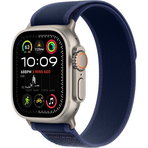 Часы Apple Watch Ultra 2 (2024) GPS + Cellular 49mm, Natural Titanium Case, Trail Loop (Blue) M/L Часы Apple Watch Ultra 2 (2024) GPS + Cellular 49mm, Natural Titanium Case, Trail Loop (Blue) M/L - фото 5584
