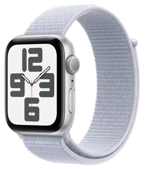 Часы Apple Watch SE (2024) 44mm Silver Aluminium Case, Sport Loop (Blue Cloud) Часы Apple Watch SE (2024) 44mm Silver Aluminium Case, Sport Loop (Blue Cloud)