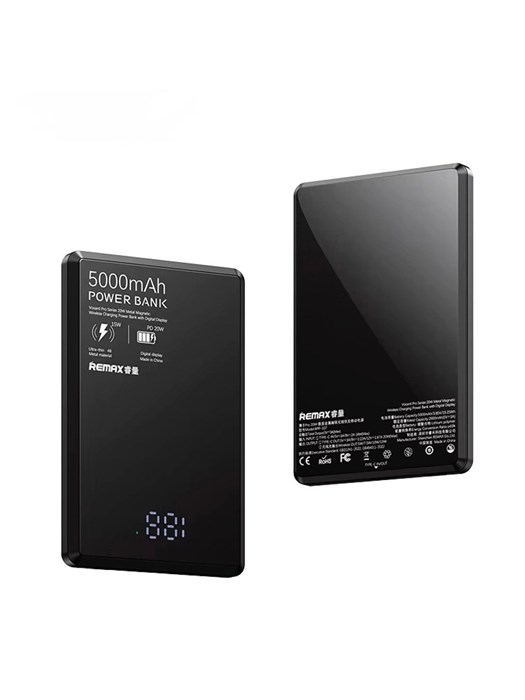 Внешний аккумулятор Remax RPP-107 Black MagSafe 5000 mAh 20W Внешний аккумулятор Remax RPP-107 Black MagSafe 5000 mAh 20W