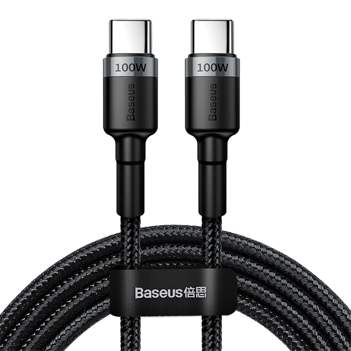 Кабель Baseus Cafule PD 2.0 100W flash charging Type-C - Type-C (20V 5A)2m Gray+Black CATKLF-ALG1 Кабель Baseus Cafule PD 2.0 100W flash charging Type-C - Type-C (20V 5A)2m Gray+Black CATKLF-ALG1