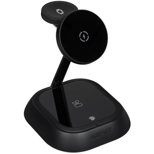 Беспроводное зарядное устройство 3 in 1 AceFast E16 MagSafe мощностью 20.5 Вт Black Беспроводное зарядное устройство 3 in 1 AceFast E16 MagSafe мощностью 20.5 Вт Black