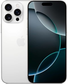 Телефон Apple iPhone 16 Pro Max 256 ГБ, eSim (электронная SIM-карта), цвет: белый титан (White Titanium) iPhone 16 Pro Max 256 White Titanium eSim