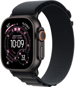 Часы Apple Watch Ultra 3 GPS 49 мм, корпус черный титан (Black Titanium), ремешок Alpine, цвет: черный (Black), размер: M 2830671