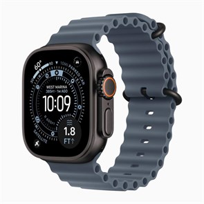 Часы Apple Watch Ultra 3 GPS + Cellular 49mm Black Titanium Case, Ocean Band (Anchor Blue) Часы Apple Watch Ultra 3 GPS + Cellular 49mm Black Titanium Case, Ocean Band (Anchor Blue)