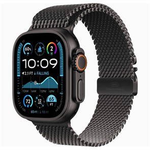 Часы Apple Watch Ultra 2 (2024) GPS 49 мм, корпус черный титан (Black Titanium), миланский сетчатый браслет, цвет: черный титан, размер: L 2107596