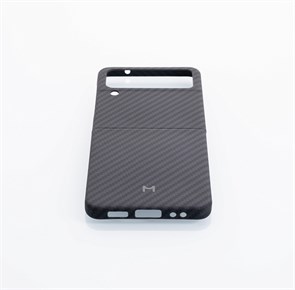 Чехол Magssory для Samsung Galaxy Z Flip4, кевлар (арамид), с магнитами, черный CFB009