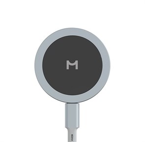 Компактное беспроводное зарядное устройство Magssory Coin, с магнитым кабелем, совместимое с MagSafe, темно-серый WCH015