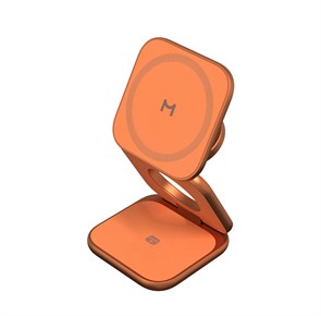 Складное беспроводное зарядное устройство 3 в 1 Magssory Fold Ultra для Apple Миднайт, орандж WCH083_1
