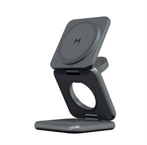 Складное беспроводное зарядное устройство Magssory Fold 3 в 1 для Samsung, с магнитами, полночь WCH043