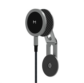 Универсальный держатель для телефона и компактное БЗУ Magssory Coin,             с магнитами, совместимое с MagSafe, темно-серый WCH007