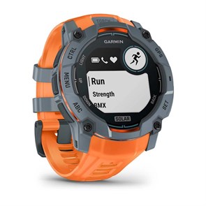 Умные часы Garmin INSTINCT 3 50 мм Solar, корпус: серо-синий (Twilight Bezel), с оранжевым силиконовым ремешком (Solstice Band) 2720888