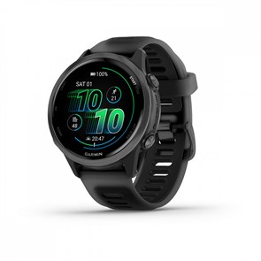 Умные часы Garmin FORERUNNER 570 42 мм, корпус: серый (Slate Gray), с черным силиконовым ремешком 2720867