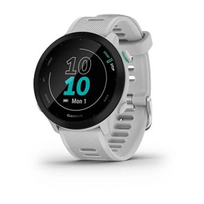 Умные часы Garmin FORERUNNER 55 42 мм, корпус: белый, с белым силиконовым ремешком (White) 3156084
