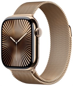 Часы Apple Watch Series 10 46mm Gold Titanium Case, Milano Loop (Gold) Часы Apple Watch Series 10 46mm Gold Titanium Case, Milano Loop (Gold)