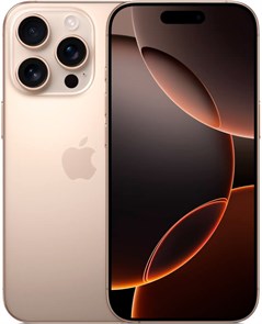 Телефон Apple iPhone 16 Pro 512 ГБ, цвет: пустынный титан (Desert Titanium) iPhone 16 Pro 512 Desert Titanium Sim-eSim
