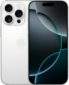 Телефон Apple iPhone 16 Pro 128 ГБ, цвет: белый титан (White Titanium) iPhone 16 Pro 128 White Titanium Sim-eSim