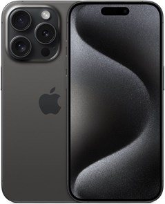 Телефон Apple iPhone 15 Pro 128 ГБ, eSim (электронная SIM-карта), цвет: черный титан (Black Titanium) iPhone 15 Pro 128 Black Titanium eSim