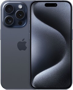 Телефон Apple iPhone 15 Pro 128 ГБ, eSim (электронная SIM-карта), цвет: синий титан (Blue Titanium) iPhone 15 Pro 128 Blue Titanium eSim