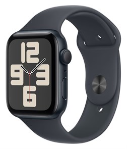 Часы Apple Watch SE (2024) 44mm Midnight Aluminium Case, Sport Band (Midnight) S/M Часы Apple Watch SE (2024) 44mm Midnight Aluminium Case, Sport Band (Midnight) S/M