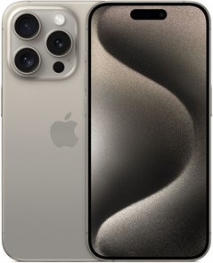 Телефон Apple iPhone 15 Pro 128 ГБ, цвет: натуральный титан (Natural Titanium) iPhone 15 Pro 128 Natural Titanium Sim-eSim