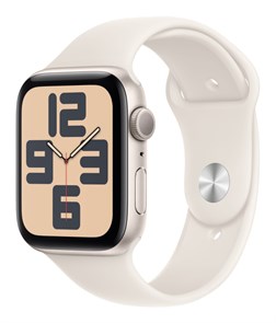 Часы Apple Watch SE (2024) 44mm Starlight Aluminium Case, Sport Band (Starlight) S/M Часы Apple Watch SE (2024) 44mm Starlight Aluminium Case, Sport Band (Starlight) S/M