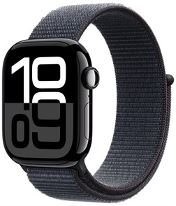 Часы Apple Watch Series 10 46mm Jet Black Aluminium Case, Sport Loop (Ink) Часы Apple Watch Series 10 46mm Jet Black Aluminium Case, Sport Loop (Ink)