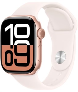 Часы Apple Watch Series 10 42mm Rose Gold Aluminium Case, Sport Band (Light Blush) S/M Часы Apple Watch Series 10 42mm Rose Gold Aluminium Case, Sport Band (Light Blush) S/M