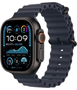 Часы Apple Watch Ultra 2 (2024) GPS + Cellular 49mm, Black Titanium Case, Ocean Band (Navy) Часы Apple Watch Ultra 2 (2024) GPS + Cellular 49mm, Black Titanium Case, Ocean Band (Navy)