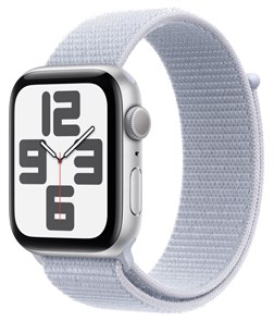 Часы Apple Watch SE (2024) 44mm Silver Aluminium Case, Sport Loop (Blue Cloud) Часы Apple Watch SE (2024) 44mm Silver Aluminium Case, Sport Loop (Blue Cloud)