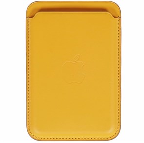 Кожаный кошелек для iPhone Leather Magsafe Protect Yellow Кожаный кошелек для iPhone Leather Magsafe Protect Yellow