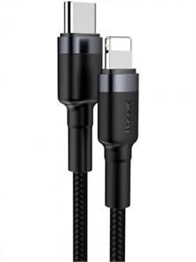 Кабель Baseus Cafule Type-C - iP PD 20W 1m Gray+Black CATLKL-G1 Кабель Baseus Cafule Type-C - iP PD 20W 1m Gray+Black CATLKL-G1
