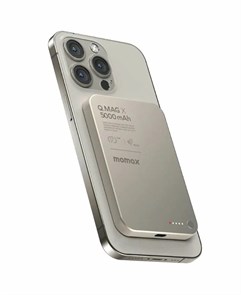 Внешний аккумулятор Momax Q.Mag X 5000 mAh 15W Titanium Ultra Slim Внешний аккумулятор Momax Q.Mag X 5000 mAh 15W Titanium Ultra Slim