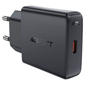 Адаптер питания AceFast A65 1xUSB-C мощностью 20 Вт Black Адаптер питания AceFast A65 1xUSB-C мощностью 20 Вт Black
