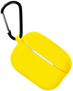 Чехол для Airpods Pro 2 Gurdini Soft Touch c карабином Желтый Чехол для Airpods Pro 2 Gurdini Soft Touch c карабином Желтый