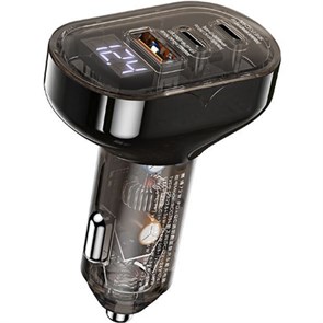 Автомобильное зарядное устройство REMAX RCC351 1xUSB+2xUSB-C мощностью 72 Вт Black Автомобильное зарядное устройство REMAX RCC351 1xUSB+2xUSB-C мощностью 72 Вт Black