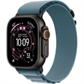 Часы Apple Watch Ultra 3 GPS 49 мм, корпус черный титан (Black Titanium), ремешок Alpine, цвет: светло-синий (Light Blue), размер: S 2857275