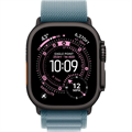 Часы Apple Watch Ultra 3 GPS 49 мм, корпус черный титан (Black Titanium), ремешок Alpine, цвет: светло-синий (Light Blue), размер: S 2857275