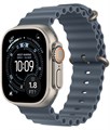 Часы Apple Watch Ultra 3 GPS 49 мм, корпус натуральный титан (Natural Titanium), ремешок Ocean, цвет: якорный синий (Anchor Blue) 2830679