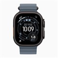 Часы Apple Watch Ultra 3 GPS 49 мм, корпус черный титан (Black Titanium), ремешок Ocean, цвет: якорный синий (Anchor Blue) 2857282