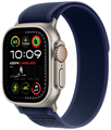Часы Apple Watch Ultra 2 (2024) GPS 49 мм, корпус натуральный титан (Natural Titanium), ремешок Trail, цвет: синий (Blue), размер: M/L 2105997